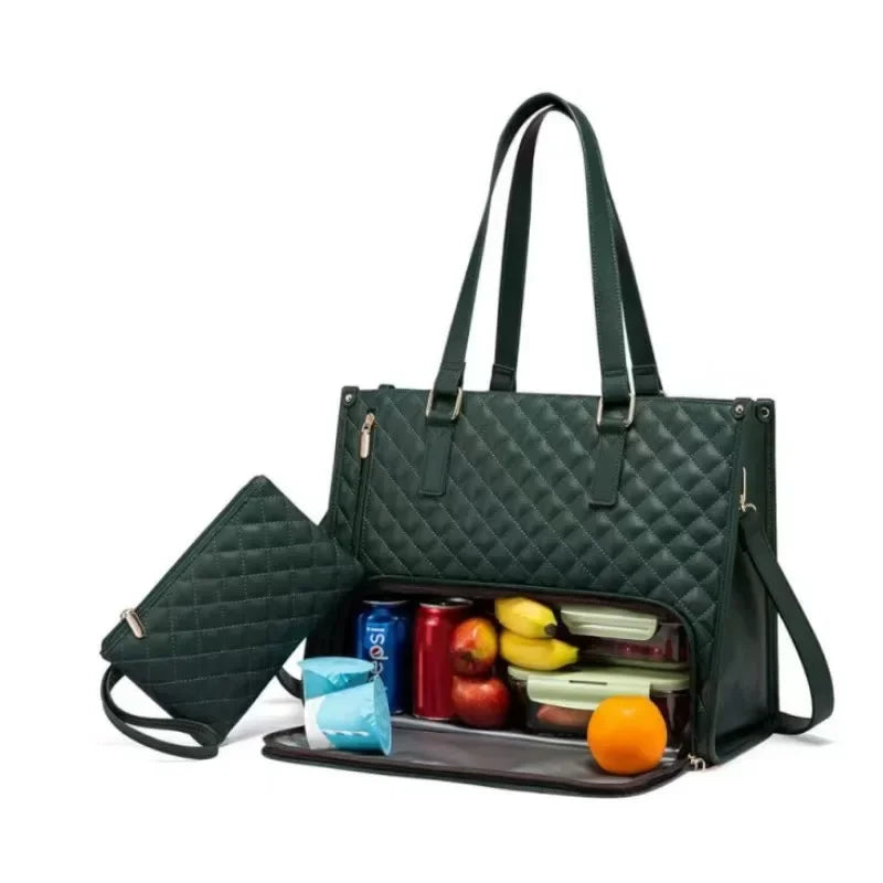 Sac a main femme cuir Gourmet Nomade™ polyvalent pour repas et accessoires sur rangementchic.com