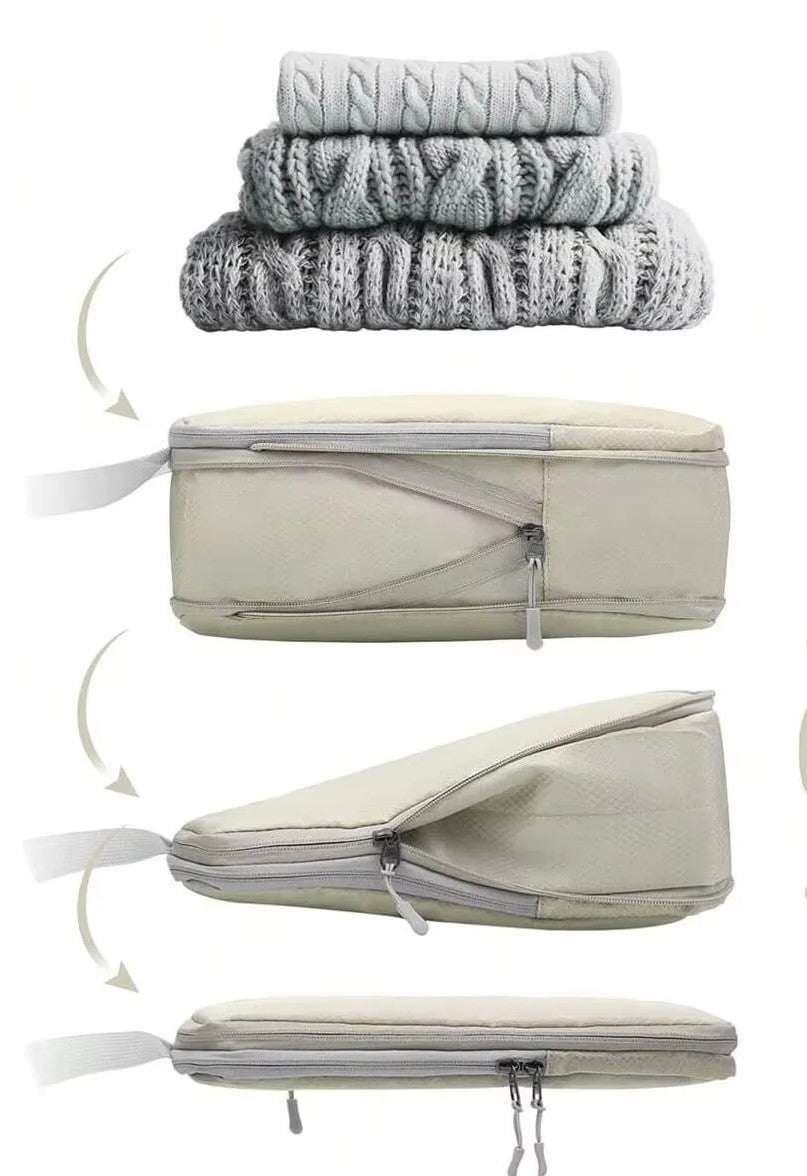 Organisateur de bagages sac en nylon étanche, pochette organisateur de valise idéale pour optimiser l’espace et compresser les vêtements