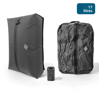 Un sac de compression voyage est conçu pour réduire le volume des vêtements dans un bagage cabine ou un sac de voyage. Le format 17L permet une compression efficace tout en restant compatible avec les dimensions des valises cabine avion