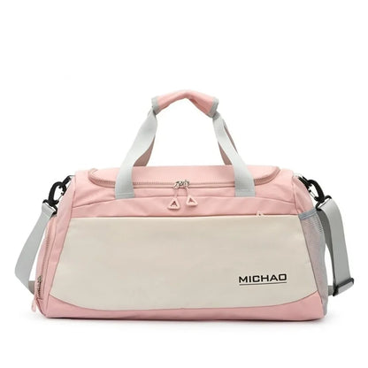 Découvrez le sac de sport femme avec compartiment étanche pour vêtements humides, idéal pour les femmes actives cherchant un sac de sport femme polyvalent pour yoga et piscine, ce sac de sport femme imperméable en polyester Oxford résistant aux intempéries offre une organisation intelligente avec séparation sèche et humide pour éviter les odeurs désagréables, parfait comme sac de sport femme grande capacité 50x27x23 cm pour week-end improvisé ou entraînement quotidien, disponible en coloris tendance comme s