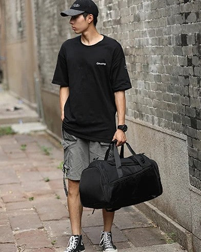 Sac de voyage 40L polyvalent sport et voyage, sac de sport gym bag léger et pliable avec compartiment chaussures séparé, sac de voyage homme femme idéal pour week-end, court séjour, long séjour, long trajet, entraînement sportif, fitness, déplacements quotidiens, bagage pratique durable en matériaux de haute qualité, sac de voyage cabine fonctionnel et résistant