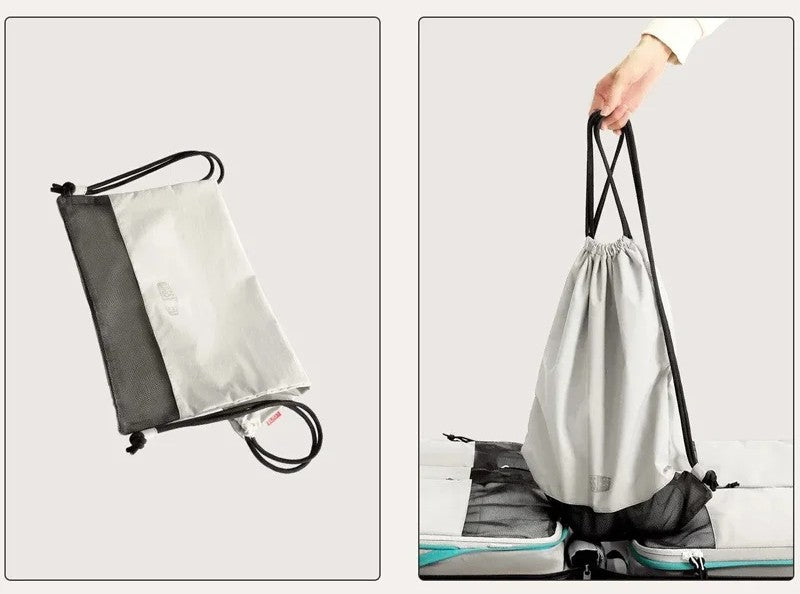 Organisateur de valise compressible haut de gamme pack de 6 cubes d’emballage à compression pour voyage organisé et gain de place optimal