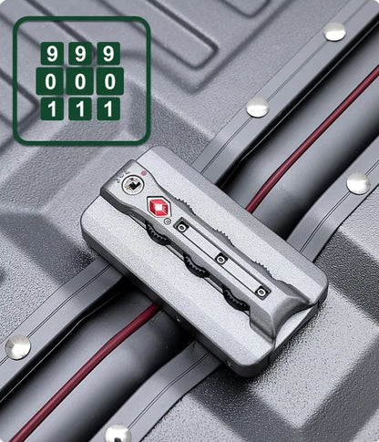 Serrure TSA à combinaison intégrée sur valise cabine pour voyager en avion en toute sécurité