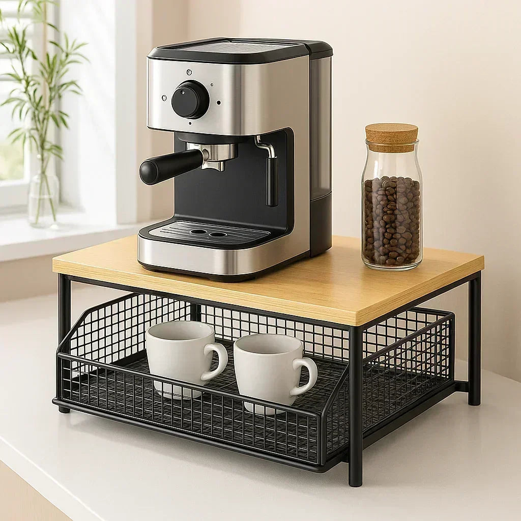 coin café cuisine, rangement café chic, organiser son espace café, machine à café design, coin café chic, cuisine épurée, rangement capsules café, rangement dosettes, étagère machine à café, tiroir coulissant café, conservation graines de café, bouteille conservation café, rangement tasses café, présentoir à tasses, mobilier cuisine organisé, accessoires rangement café, déco café chic, style scandinave café, élégance industrielle, minimalisme contemporain, accessoires café design, zoning cuisine, ameublemen