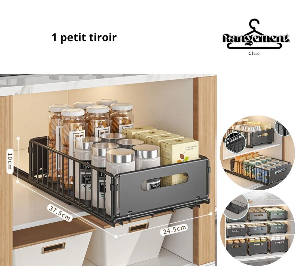 Tiroir coulissant | Tiroir Express™ - Rangement Chic