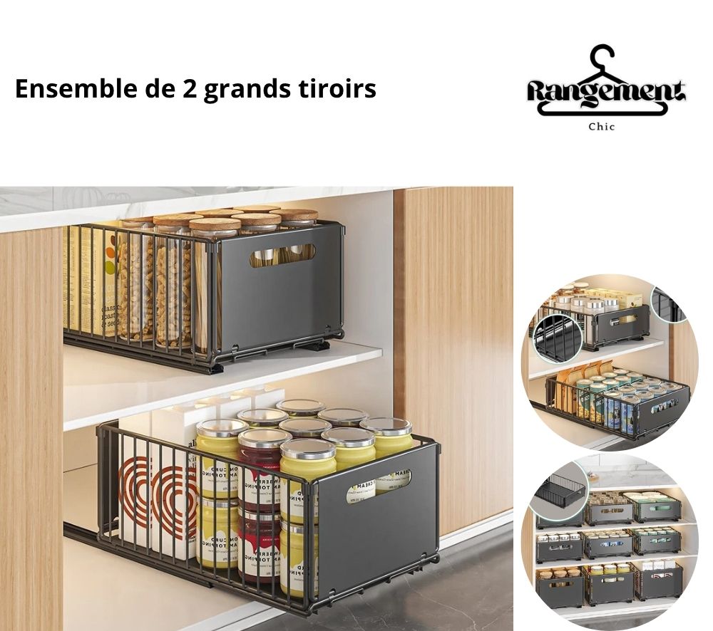 Tiroir coulissant | Tiroir Express™ - Rangement Chic