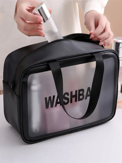 Découvrez la trousse de maquillage transparente DualClear™, l'accessoire essentiel pour les femmes modernes et maquilleurs professionnels à la recherche d'une trousse de maquillage transparente avec séparation sèche et humide intelligente pour protéger produits cosmétiques des éclaboussures, une trousse de maquillage transparente design élégant haute visibilité pour localiser essentiels beauté en un clin d'œil sans fouiller, une trousse de maquillage transparente grande capacité pour pinceaux palettes soins