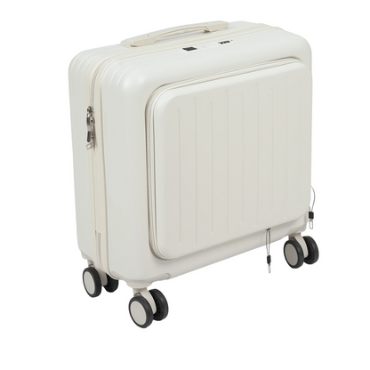 Valise cabine business en coque rigide ABS avec design moderne et format cabine 18 pouces pour avion.