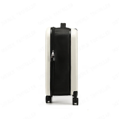 Valise cabine FlexRoll 20 pouces à roulettes pliable, bagage cabine léger de voyage en ABS et PC haute résistance, valise cabine à roulette pliable avec structure renforcée, capacité 45 litres extensible, épaisseur pliée 9 cm et extension jusqu’à 23 cm, valise de voyage compacte avec roues 360 degrés silencieuses, trolley cabine maniable et stable, verrouillage sécurisé par mot de passe, small cabin trolley case idéal avion, carry on luggage 20 inch conforme bagage cabine, valise cabine moderne pour city