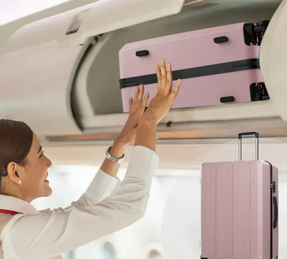 Valise cabine KitTravel5™ RangementChic, ensemble de bagages 5-en-1 avec serrure TSA, roues 360°, coque ABS/PC résistante, sac de voyage et trousse inclus – valise cabine légère, durable et conforme avion pour tous types de déplacements