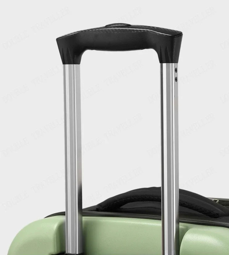 Valise cabine FlexRoll 20 pouces à roulettes pliable, bagage cabine léger de voyage en ABS et PC haute résistance, valise cabine à roulette pliable avec structure renforcée, capacité 45 litres extensible, épaisseur pliée 9 cm et extension jusqu’à 23 cm, valise de voyage compacte avec roues 360 degrés silencieuses, trolley cabine maniable et stable, verrouillage sécurisé par mot de passe, small cabin trolley case idéal avion, carry on luggage 20 inch conforme bagage cabine, valise cabine moderne pour city