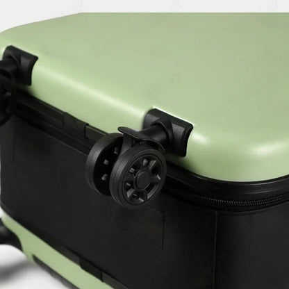 Valise cabine FlexRoll 20 pouces à roulettes pliable, bagage cabine léger de voyage en ABS et PC haute résistance, valise cabine à roulette pliable avec structure renforcée, capacité 45 litres extensible, épaisseur pliée 9 cm et extension jusqu’à 23 cm, valise de voyage compacte avec roues 360 degrés silencieuses, trolley cabine maniable et stable, verrouillage sécurisé par mot de passe, small cabin trolley case idéal avion, carry on luggage 20 inch conforme bagage cabine, valise cabine moderne pour city