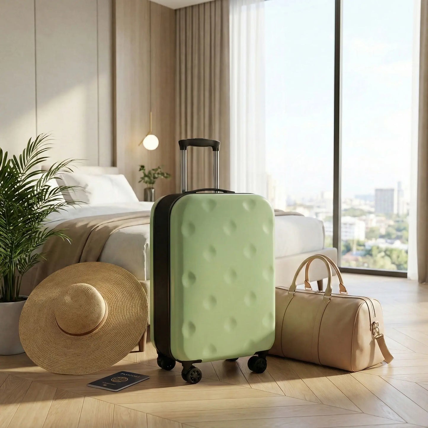 Valise cabine FlexRoll 20 pouces à roulettes pliable, bagage cabine léger de voyage en ABS et PC haute résistance, valise cabine à roulette pliable avec structure renforcée, capacité 45 litres extensible, épaisseur pliée 9 cm et extension jusqu’à 23 cm, valise de voyage compacte avec roues 360 degrés silencieuses, trolley cabine maniable et stable, verrouillage sécurisé par mot de passe, small cabin trolley case idéal avion, carry on luggage 20 inch conforme bagage cabine, valise cabine moderne pour city