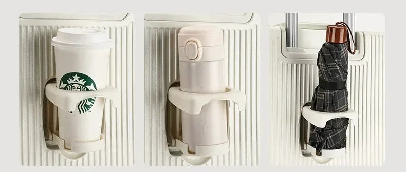 Valise cabine AirFrame Pro avec porte-gobelet intégré, pratique pour voyager confortablement en aéroport