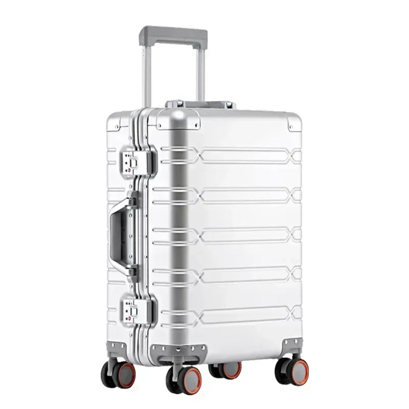 Valise Cabine 20 Pouces Extensible 4 Roues - Motif Lune Étoile Avec Frein Et Porte-Gobelet