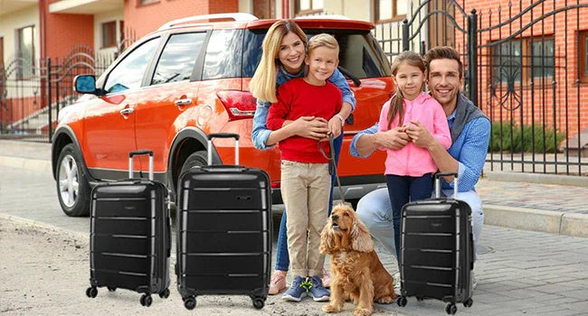 Valise cabine RangementChic en polypropylène PP ultra résistant avec serrure TSA, fermeture éclair YKK, roues double 360°, design léger 2,4 kg, capacité 38 L, format 55x40x20 cm, idéale comme bagage cabine avion, coque rigide anti-rayure, valise de voyage durable et élégante pour déplacements courts et longs