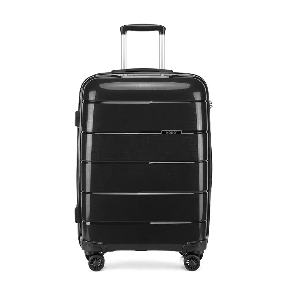 Valise cabine RangementChic en polypropylène PP ultra résistant avec serrure TSA, fermeture éclair YKK, roues double 360°, design léger 2,4 kg, capacité 38 L, format 55x40x20 cm, idéale comme bagage cabine avion, coque rigide anti-rayure, valise de voyage durable et élégante pour déplacements courts et longs