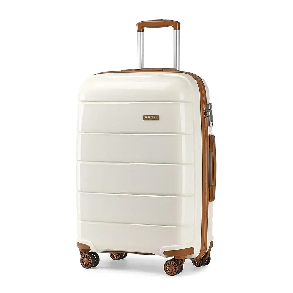 Valise cabine RangementChic en polypropylène PP ultra résistant avec serrure TSA, fermeture éclair YKK, roues double 360°, design léger 2,4 kg, capacité 38 L, format 55x40x20 cm, idéale comme bagage cabine avion, coque rigide anti-rayure, valise de voyage durable et élégante pour déplacements courts et longs