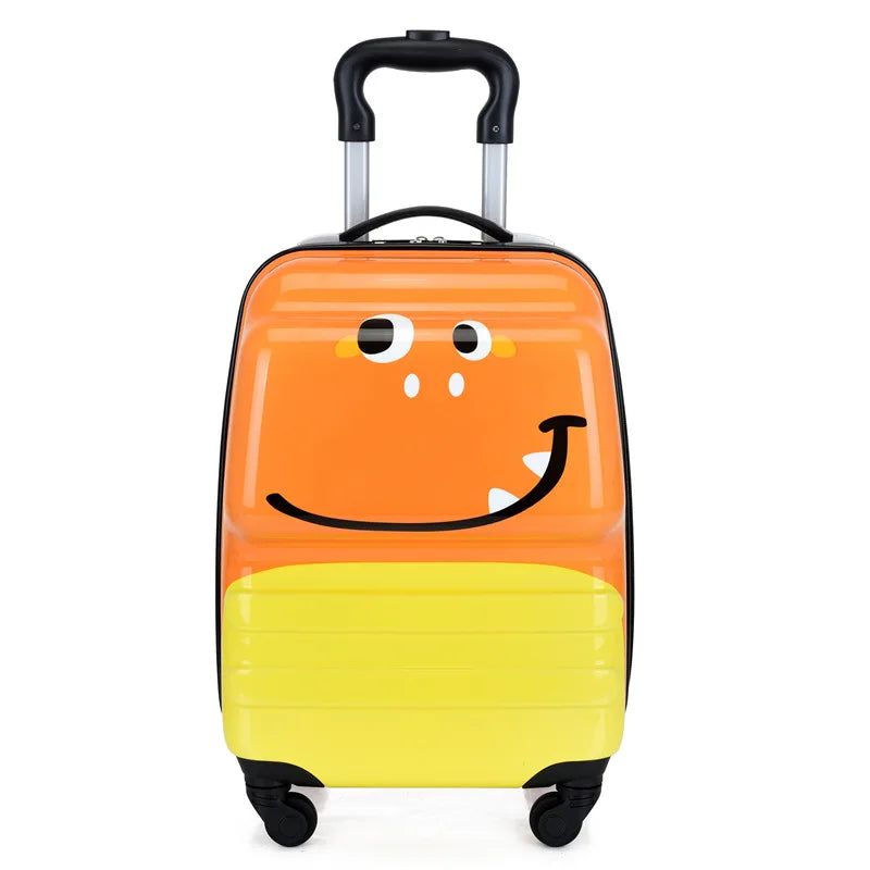 valise enfant 18 pouces a roulettes en abs coque rigide bagage enfant cabine theme animal 3d mignon pour voyage enfant vacances etudiant
