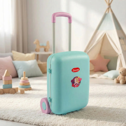 Valise enfant JuniorVoyage™ légère et résistante, valise de voyage pour enfant avec 2 roues solides, poignée ergonomique confortable, design coloré rose menthe, valise enfant certifiée CE EN71, bagage enfant durable anti-rayures, valise enfant pour vacances, week-end, avion et train, valise enfant pratique pour vêtements jouets et livres, valise roulante enfant idéale pour filles et garçons, valise voyage enfant premium ergonomique et sécurisée