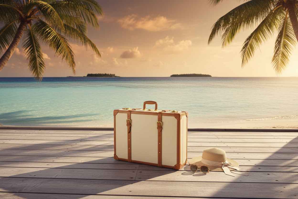 Voyage paradisiaque avec sac de voyage